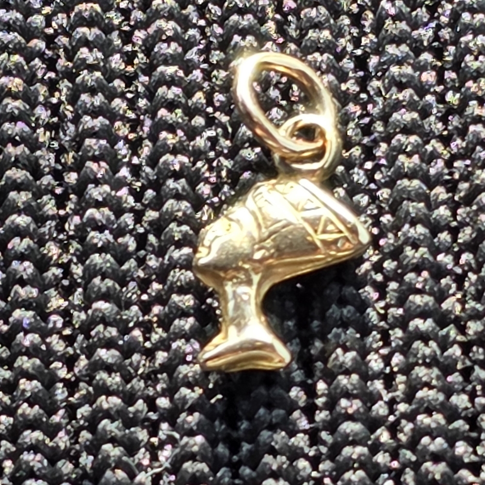 💠✨️14K Real Gold Mini Pharaoh Charm for Bracelet & Pendant✨️💠 - Picture 2 of 4